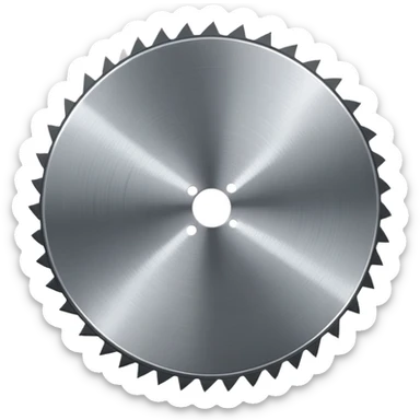 disk saw big sharp sticker