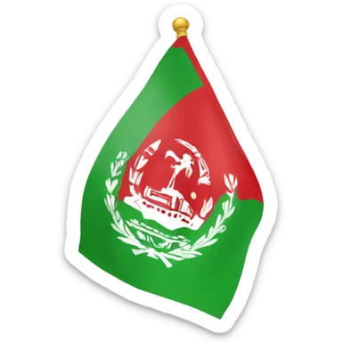 Old afghan flag sticker