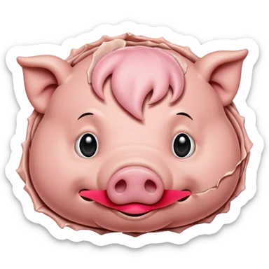 pig skin sticker