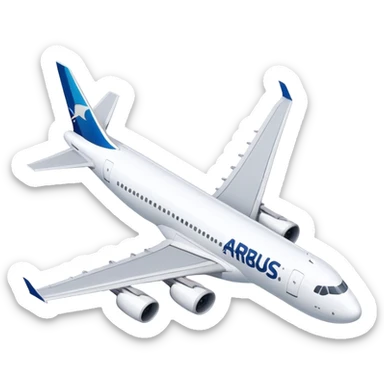 Airbus A320 - Airbus (Model Year: 2022) (Iconic colour: White) sticker