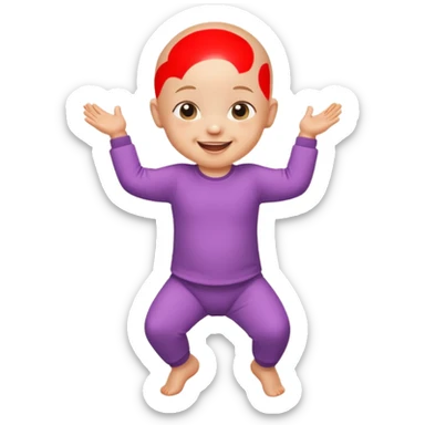 光頭bb開心跳舞 sticker