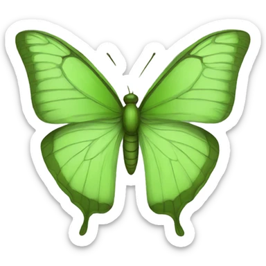 Mariposa verde sticker