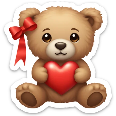 Valentine Teddy Bear sticker