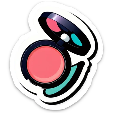 Realistic makeup products sticker