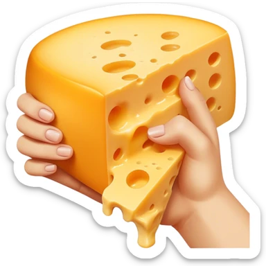 Squeezing Cheese sticker