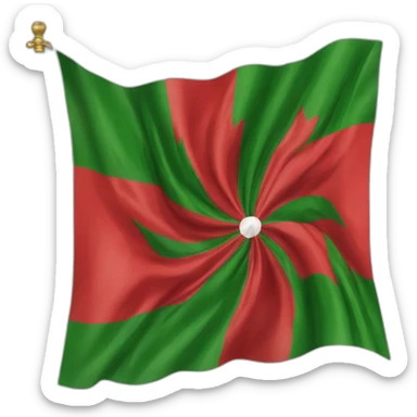 Martinique drapeau rouge vert noir  sticker