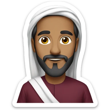 Qatari with ghutra sticker
