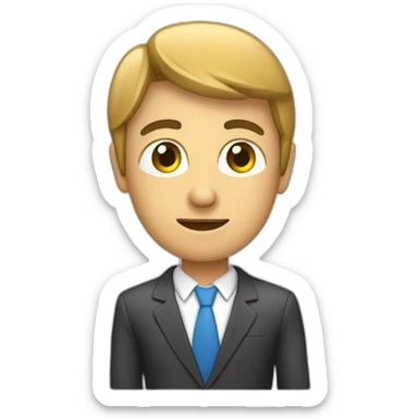 Persona analizando sus finanzas personales sticker