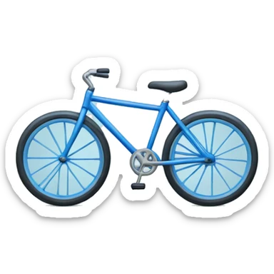 blue bicycle sticker