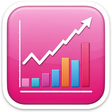 pink graphic stats sticker