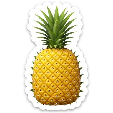 pineapple with X on it sticker