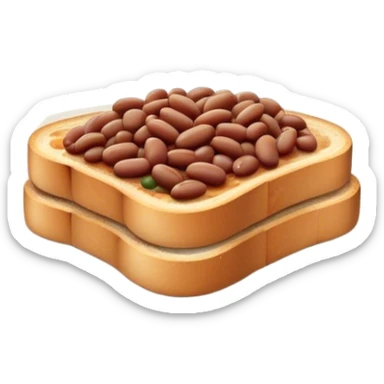 beans on toast sticker