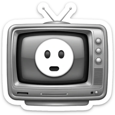 television static(snowy) from the Ring movie sticker