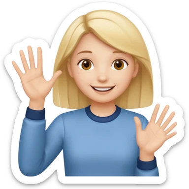 A girl teaching words..so i need a girl position like she us teaching sticker