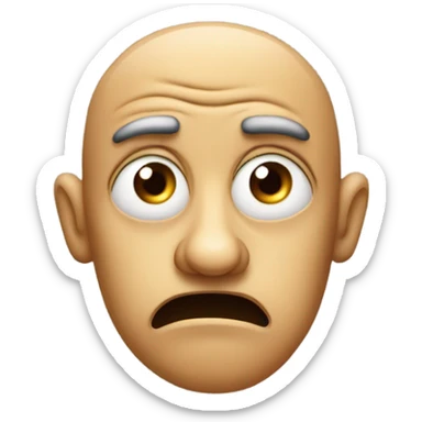 confused emoji but disguested at the same time sticker