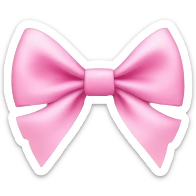 pink bow sticker