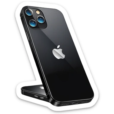 Black iphone 13 sticker