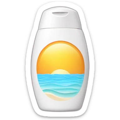 Sunscreen sticker