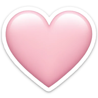 Baby pink heart sticker