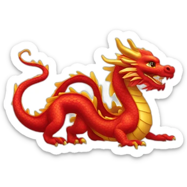  Put a dragon but it’s a Chinese new year sticker