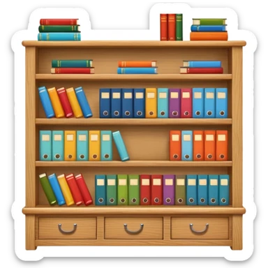 shelf organized sticker
