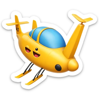 crée un emoji qui vole sticker