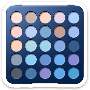 pastel blue eyeshadow palette  sticker