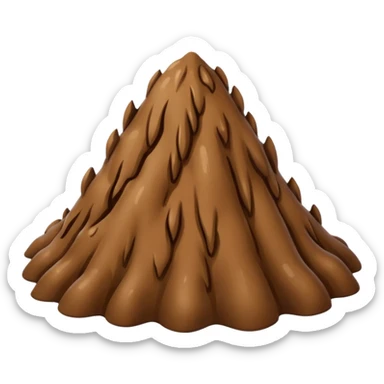 Brown puddle  sticker