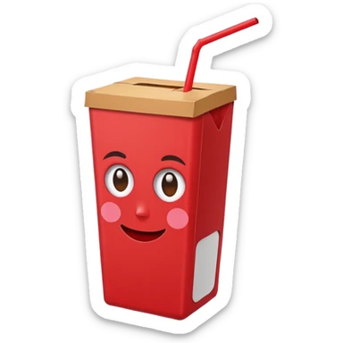 Juice Box RED sticker
