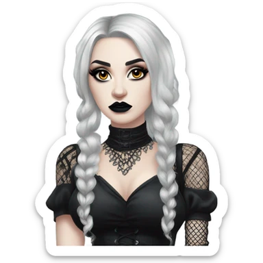 goth girl sticker
