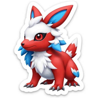  Cute Guilmon-Latias-Umbreon-Fakémon-hybrid-creature (full body)  sticker