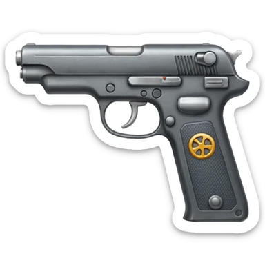 Pistol from terminator one sticker