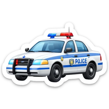 police car sticker