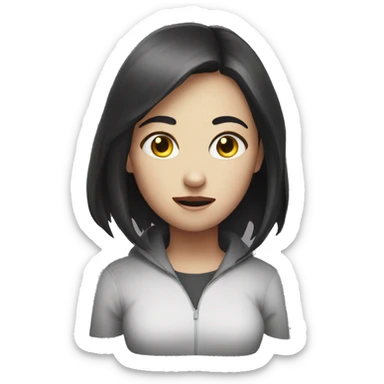 Horror final girl  sticker