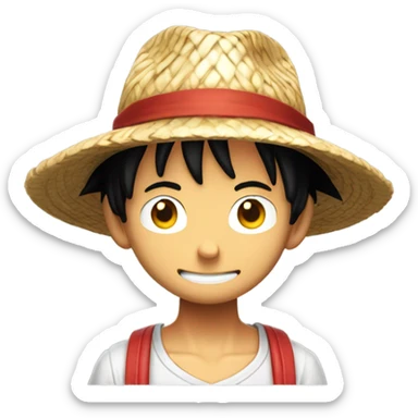 Luffy in the spotlight sticker