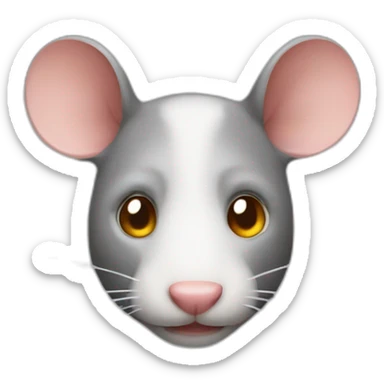 replicate iphone rat emoji sticker
