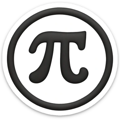 pi symbol sticker