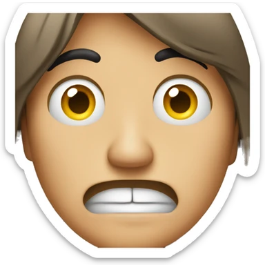 A someone that is disgusted at what you said  sticker