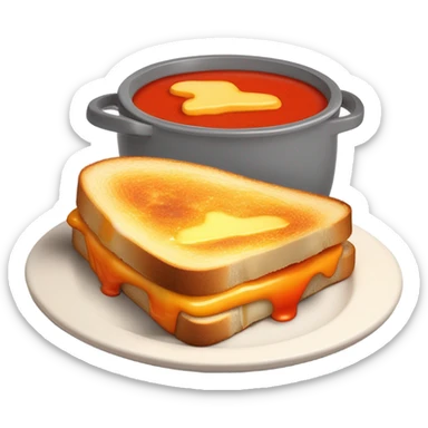 grilled cheese and tomato soup  sticker