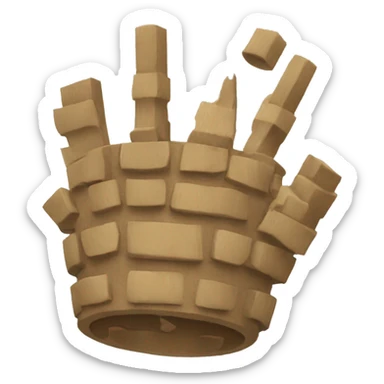 Tres clavos unidos sticker