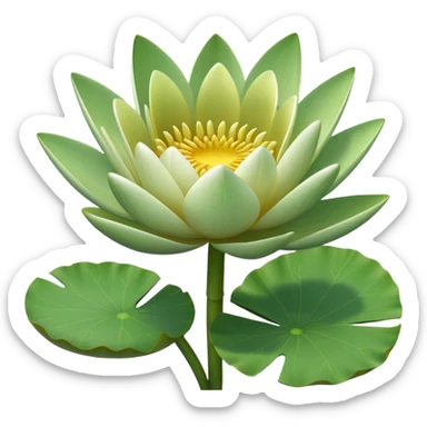 Small text size water lily bud with stem. ⅛ of the ones you’ve given.  sticker