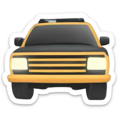 an adventurous SUV passing through milky way sticker