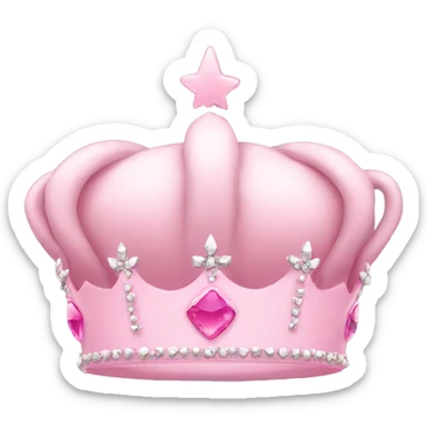 Baby pink Princess crown sticker