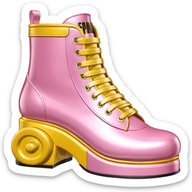 Moschino style spam can shoe sculpture  sticker