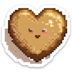 hazel heart emoji sticker