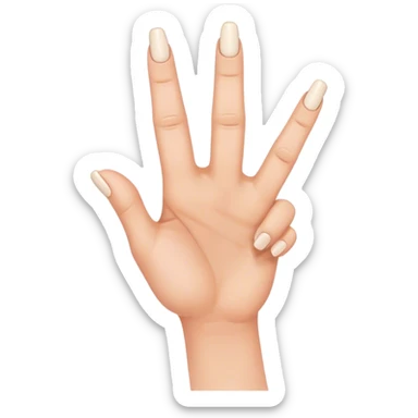 2 middle fingers hands sticker