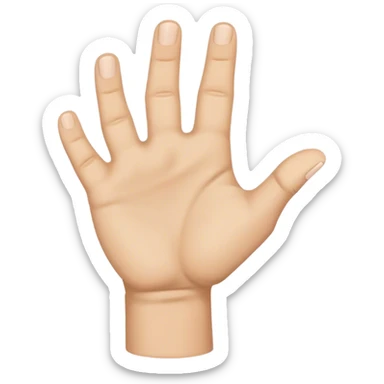 🤏 turned to the right  sticker