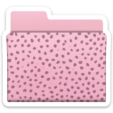 Light pink leopard print file folder sticker