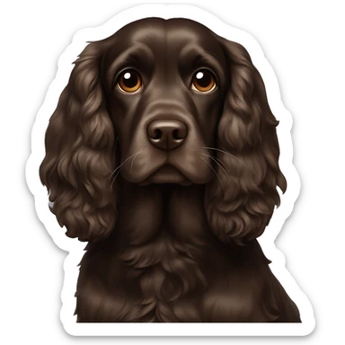 Cocker spaniel dark Brown sticker