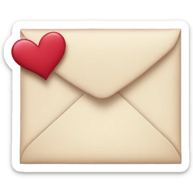 romantic letter sticker
